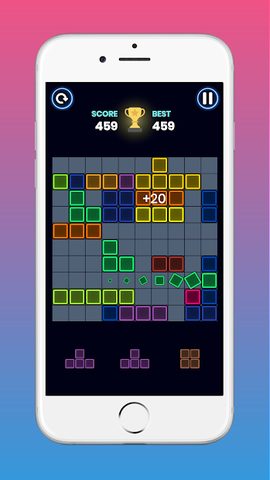 Screenshot 6: Tetra! Glow Block Puzzle