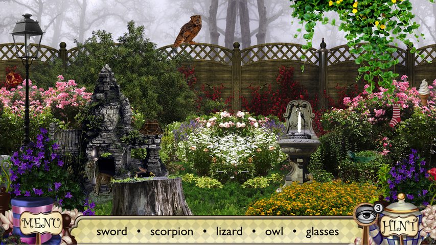Screenshot 4: Alice Through the Looking Glass: Find Hidden Items