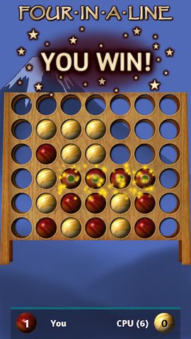 Screenshot 1: Four In A Line