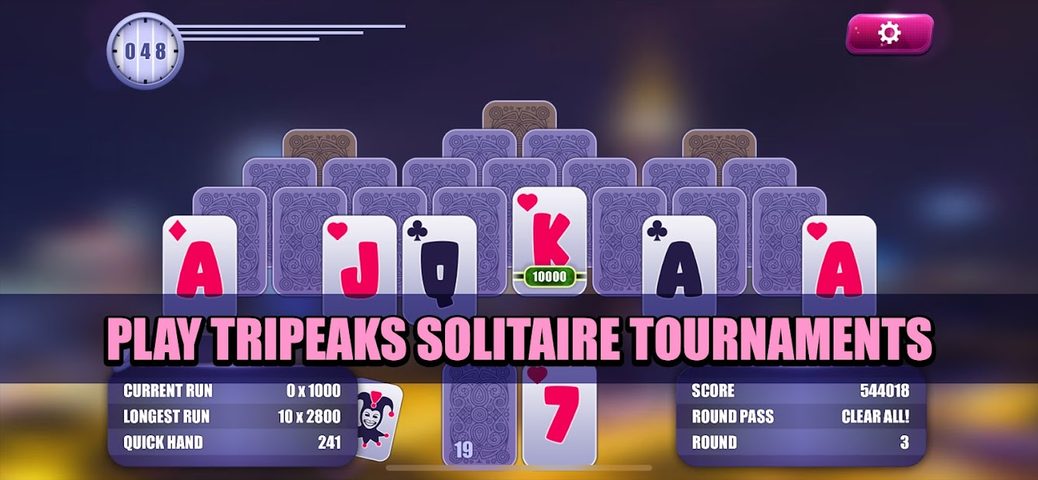 Screenshot 1: Solitaire Towers Tournaments
