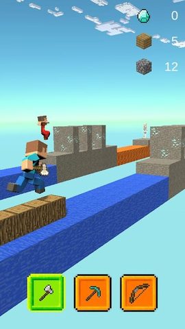 Screenshot 6: Sky Block Runner - Craft Miner Rush