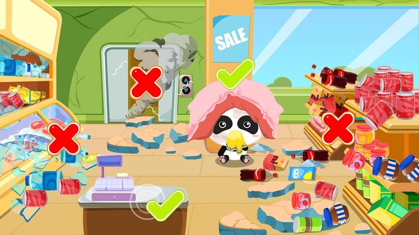 Screenshot 3: Baby Panda Earthquake Safety 1