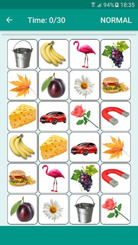 Screenshot 1: Brain game. Picture Match.