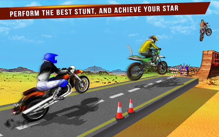 Screenshot 3: Mega Ramp Bike Stunts : Impossible Bike Game 2021