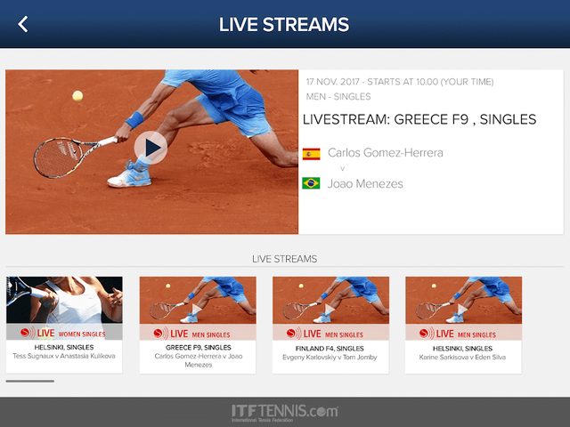 Screenshot 10: ITF Live Scores