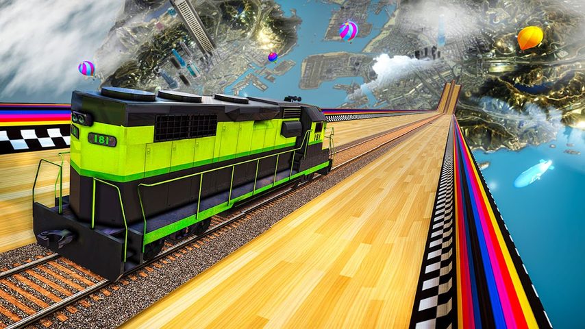 Screenshot 2: Mega Ramp Train Stunt Game