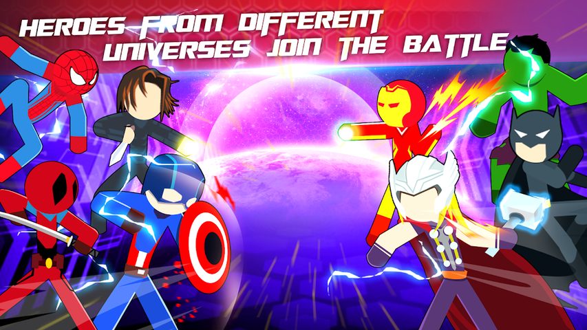 Screenshot 2: Super Stickman Heroes Fight