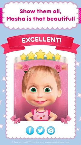 Screenshot 1: Masha and the Bear: Salon Game