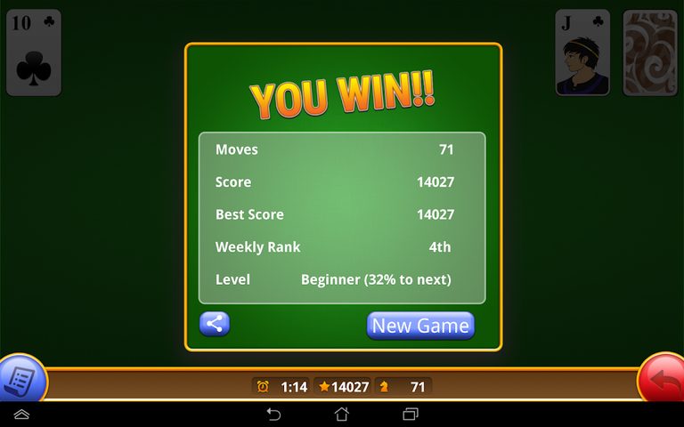 Screenshot 6: Classic Pyramid Solitaire Free