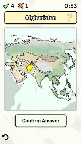Screenshot 19: Countries of Asia Quiz