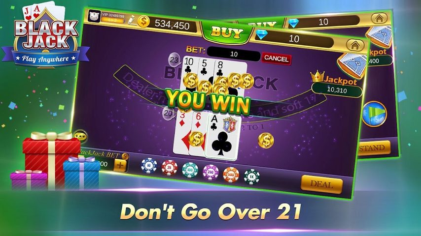 Screenshot 3: Blackjack 21 Free - Casino Black Jack Trainer Game