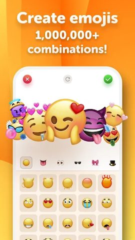 Скриншот 1: Создатель Emoji: Дизайн и Поделитесь