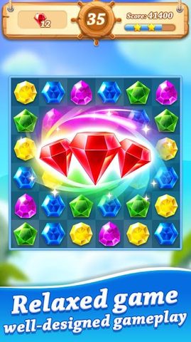 Screenshot 1: Jewel Pirate - Treasure Hunter Legend