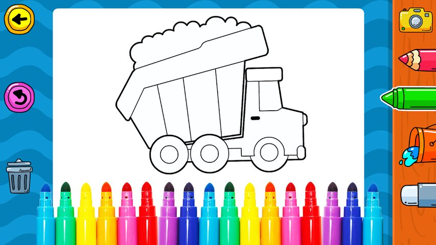 Screenshot 18: Vehicles Coloring for Kids: Trucks & Cars Game