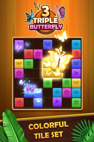 Screenshot 1: Triple Butterfly - Block Puzzle