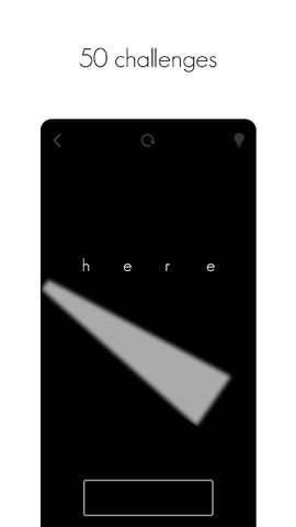 Screenshot 4: here - a puzzle game