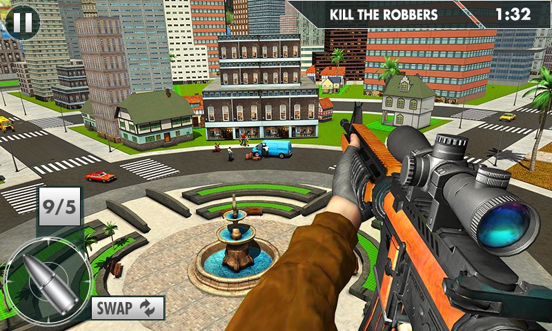 Screenshot 1: City Sniper Shooter Mission: Sniper Games Offline