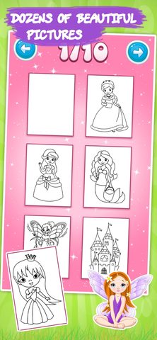 Screenshot 3: Best colouring book - Princess 4+