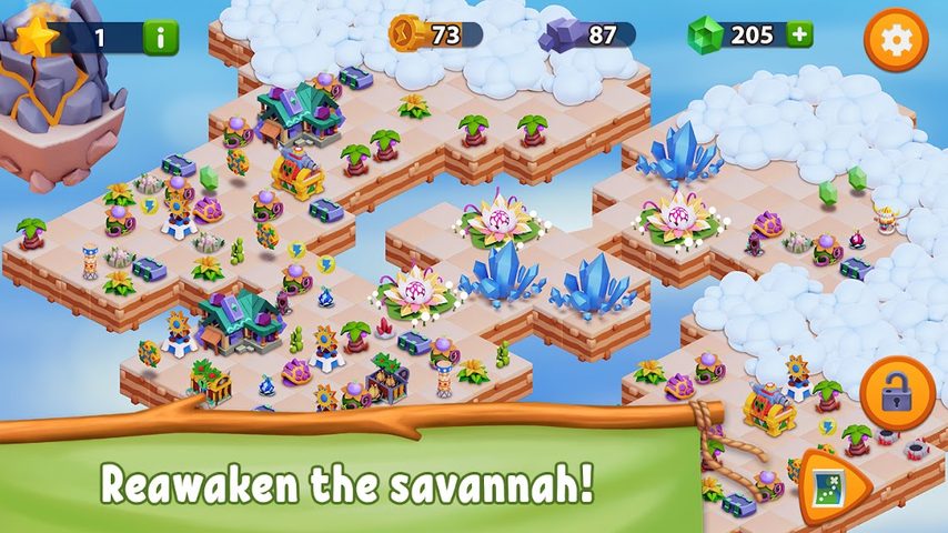 Screenshot 2: Savannah Merge! Safari animals
