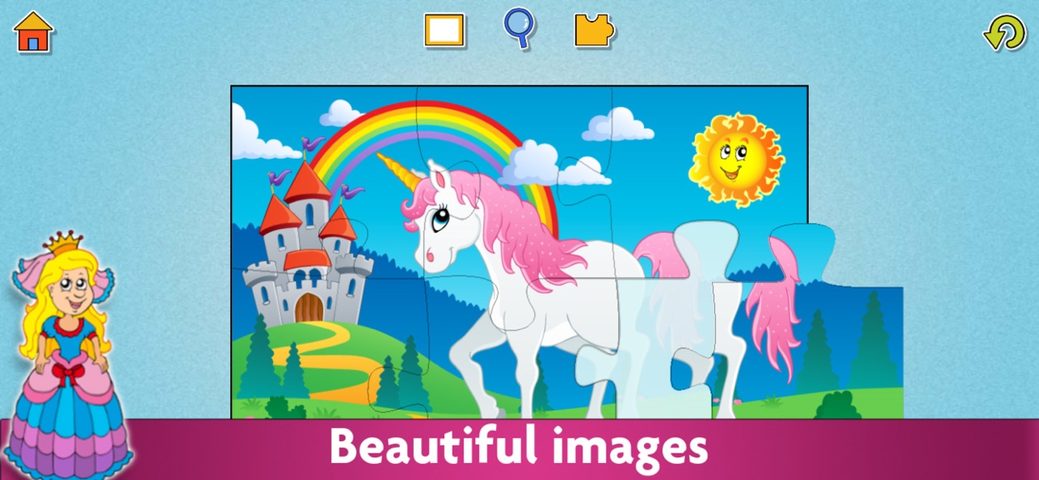 Screenshot 1: Super Puzzle Kids Jigsaw Game 4+