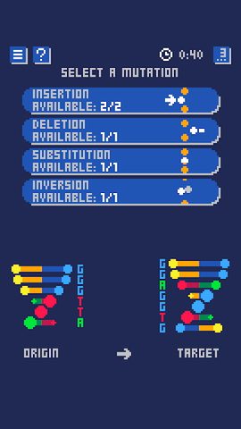 Screenshot 1: DNA Mutations Puzzles