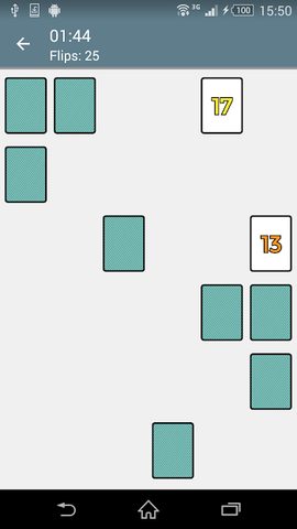 Screenshot 4: Concentration (Matching Pairs)