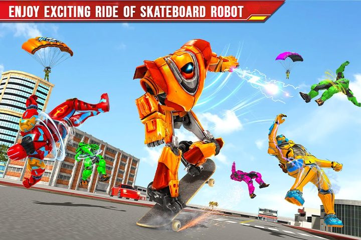 Screenshot 3: Flying Skateboard Robot Car
