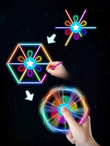 Screenshot 7: Draw Finger Spinner