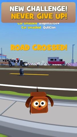 Screenshot 1: Voxel Rabbit: Cross Road 3d Rush Hour Traffic Trap