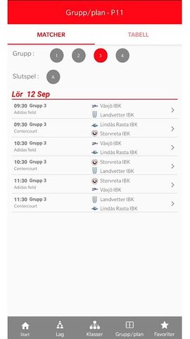Screenshot 1: Gothenburg Floorball Festival