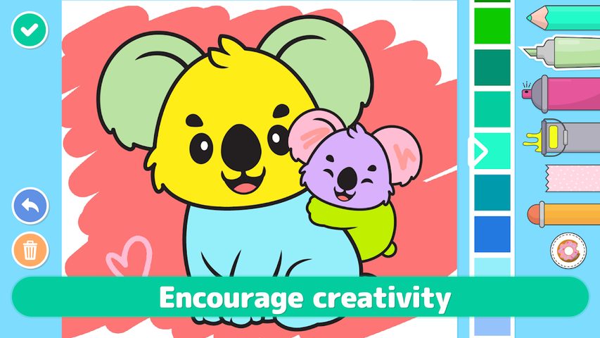 Screenshot 5: Coloring babies for kids - Cute baby drawing book