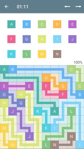 Screenshot 1: Color Pipes (Numberlink)