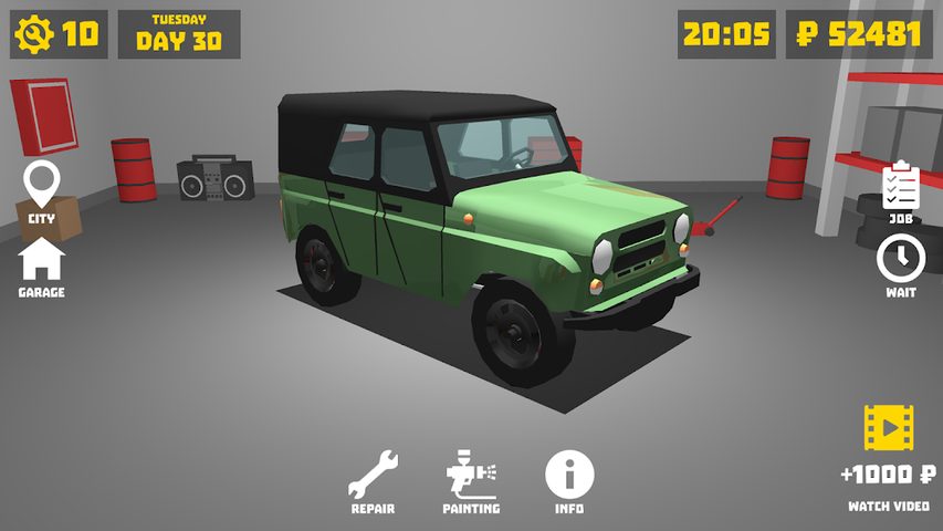 Screenshot 2: Retro Garage - Car Mechanic