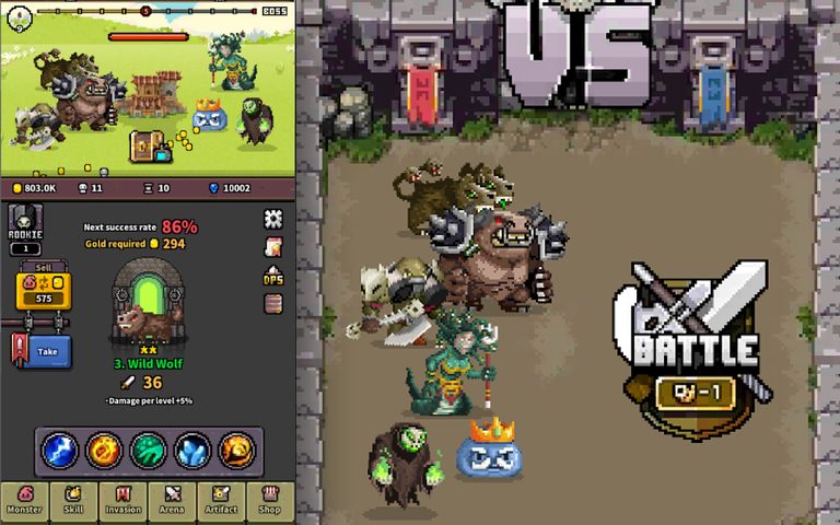 Screenshot 2: Monster gate - Summon by tap