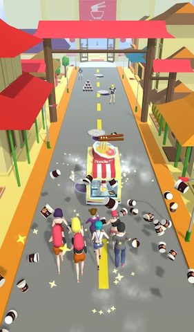 Screenshot 1: Noodle Rush Run - Food Truck Challenge 3D