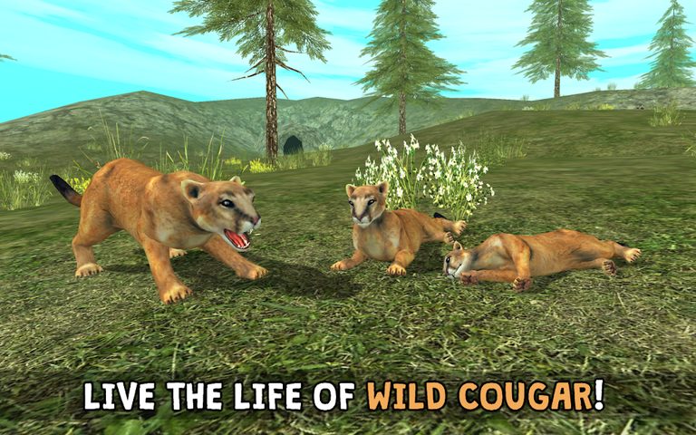 Screenshot 1: Wild Cougar Sim 3D