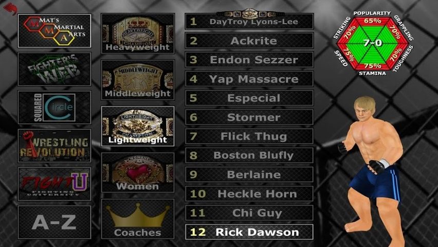 Screenshot 2: Weekend Warriors MMA
