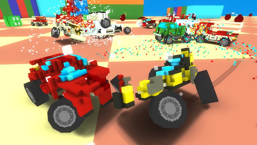 Screenshot 1: Blocky Demolition Derby 2
