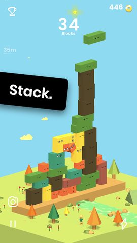 Screenshot 1: Block Scout - Stack and Relax