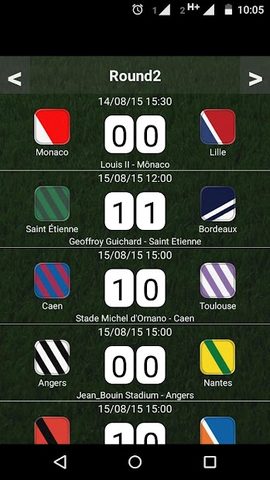 Screenshot 2: Table French League 21/22