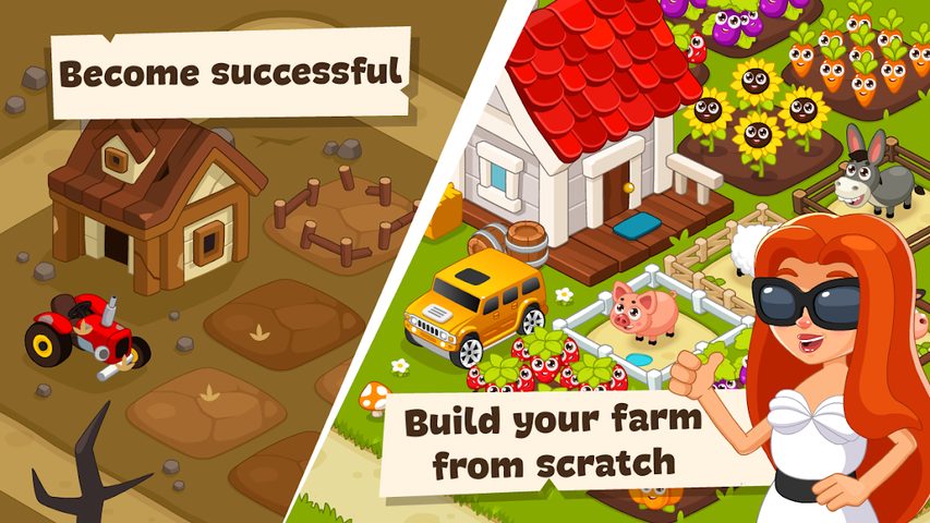 Screenshot 2: Game of Farmer: IDLE simulator. Farm games offline