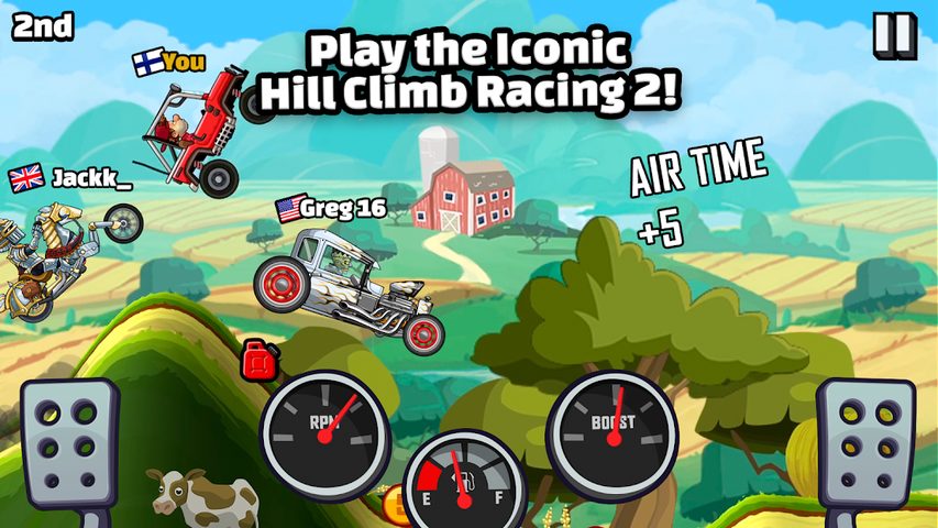 Screenshot 1: Hill Climb Racing 2
