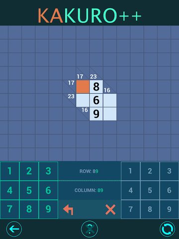 Screenshot 13: Kakuro Plus. Cross-Sums.