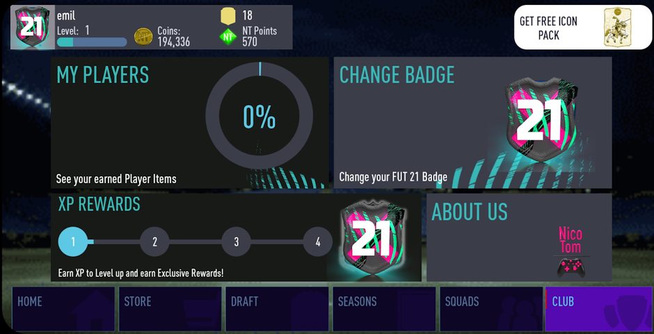 Screenshot 3: NT 21 Draft Simulator + Pack Opener