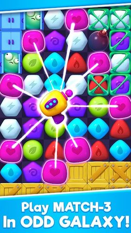 Screenshot 1: Odd Galaxy - Match 3 Puzzle