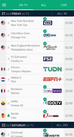 Screenshot 1: Soccer Live on TV