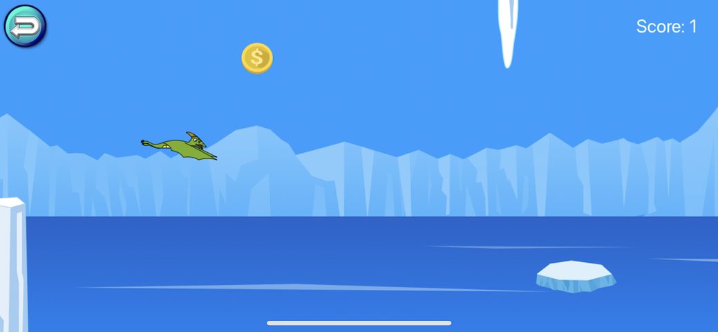 Screenshot 2: Flappy Dino- Dinosaur Games for kids free