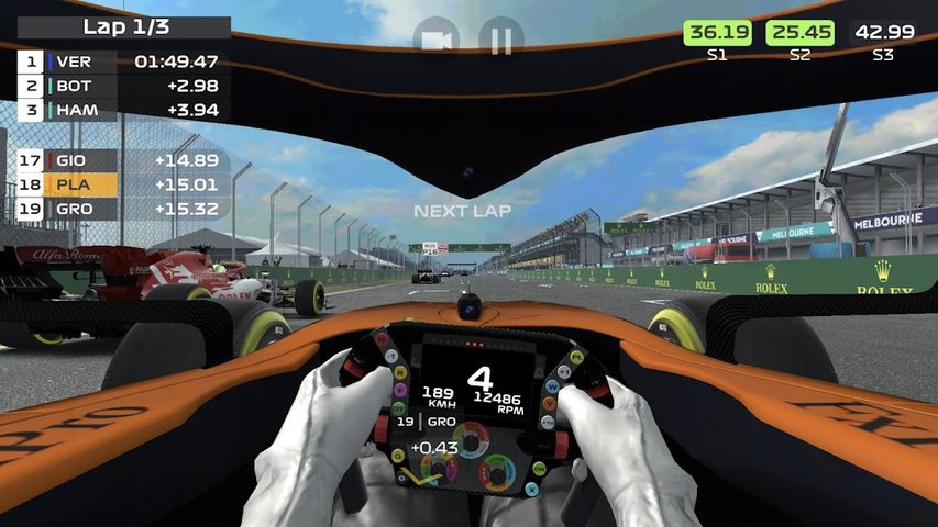 Screenshot 1: F1 Mobile Racing