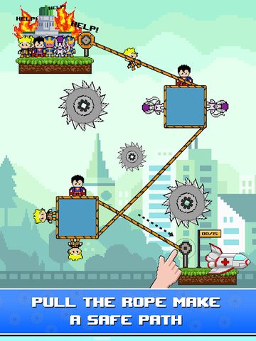 Screenshot 6: Rope Pixel Master - Rescue Hero Academy