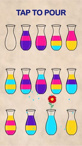 Screenshot 2: Sand Sort Puzzle - Color Sorting Game